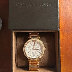 Rose gold Michael Kors watch